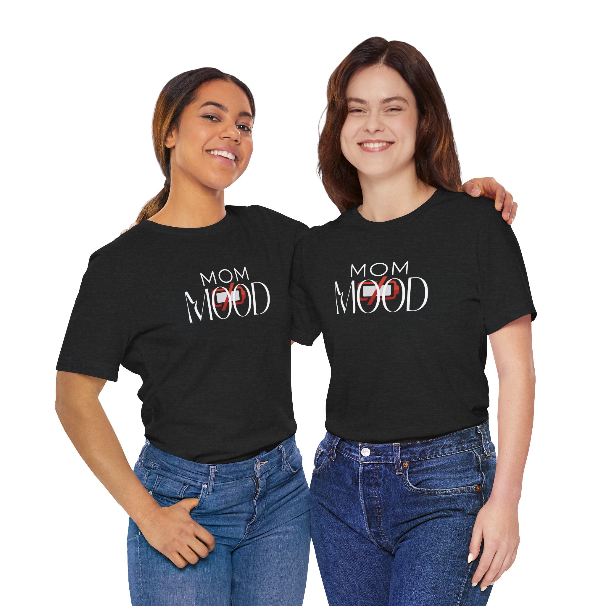 Humorous Mom Mood Tee | No Battery Mom Shirt