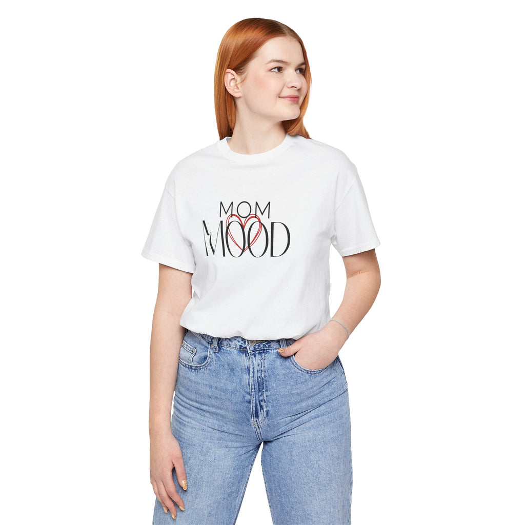 Mom Mood Happy Heart Tee | Mom Emotions Heart Graphic Shirt