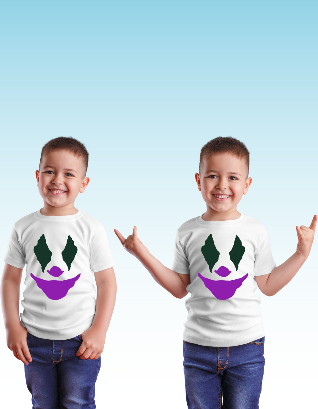 Joker Spirit Week Youth T-Shirt - Villain Costume Tee for School Events