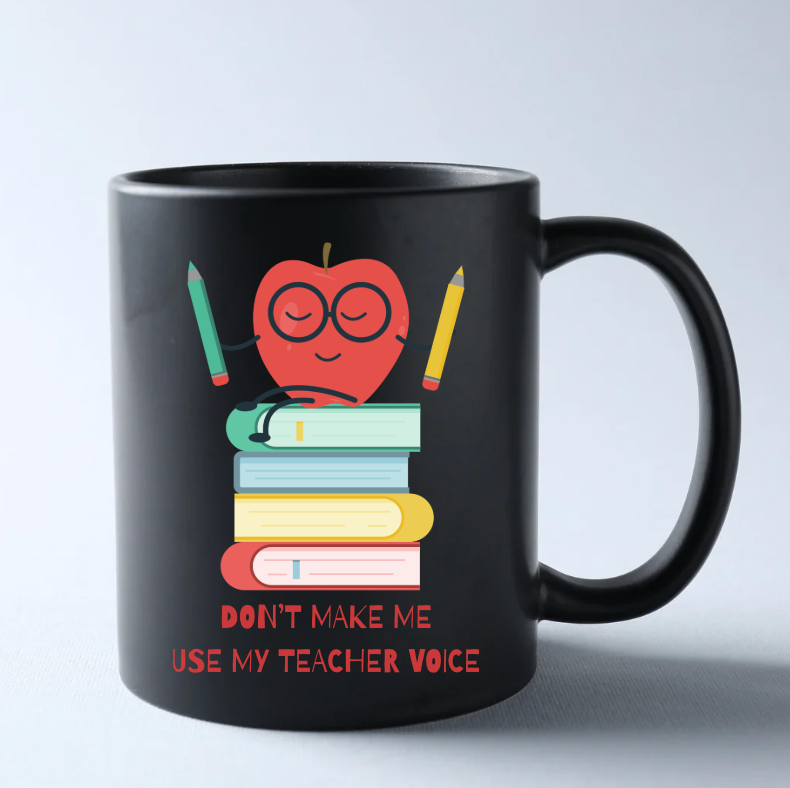 Customize Teacher Voice Coffee Mug | 11oz Ceramic Teacher Humor
