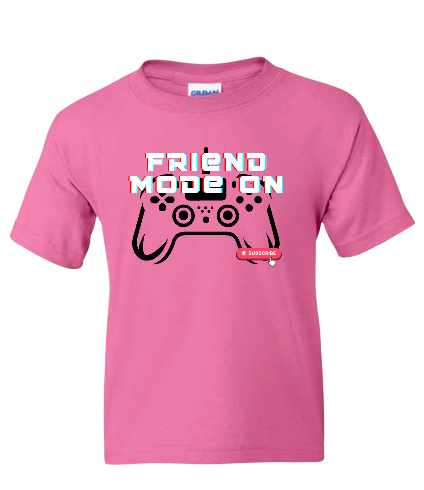 "Red or Pink" Day - Friend Mode On Gaming Tshirt