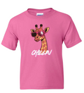"Red or Pink" Day - Chillin Giraffe Tshirt