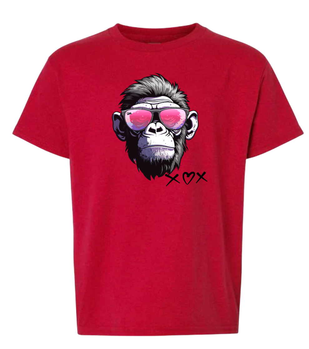 "Red or Pink" Day - Gorilla T-Shirt