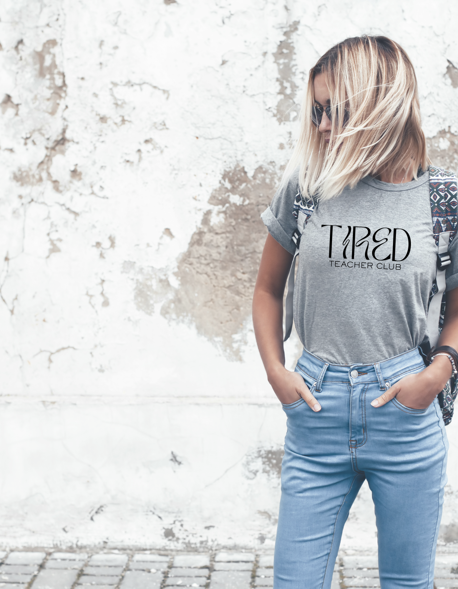 "Tired Teacher Club" Short Sleeve T-Shirt